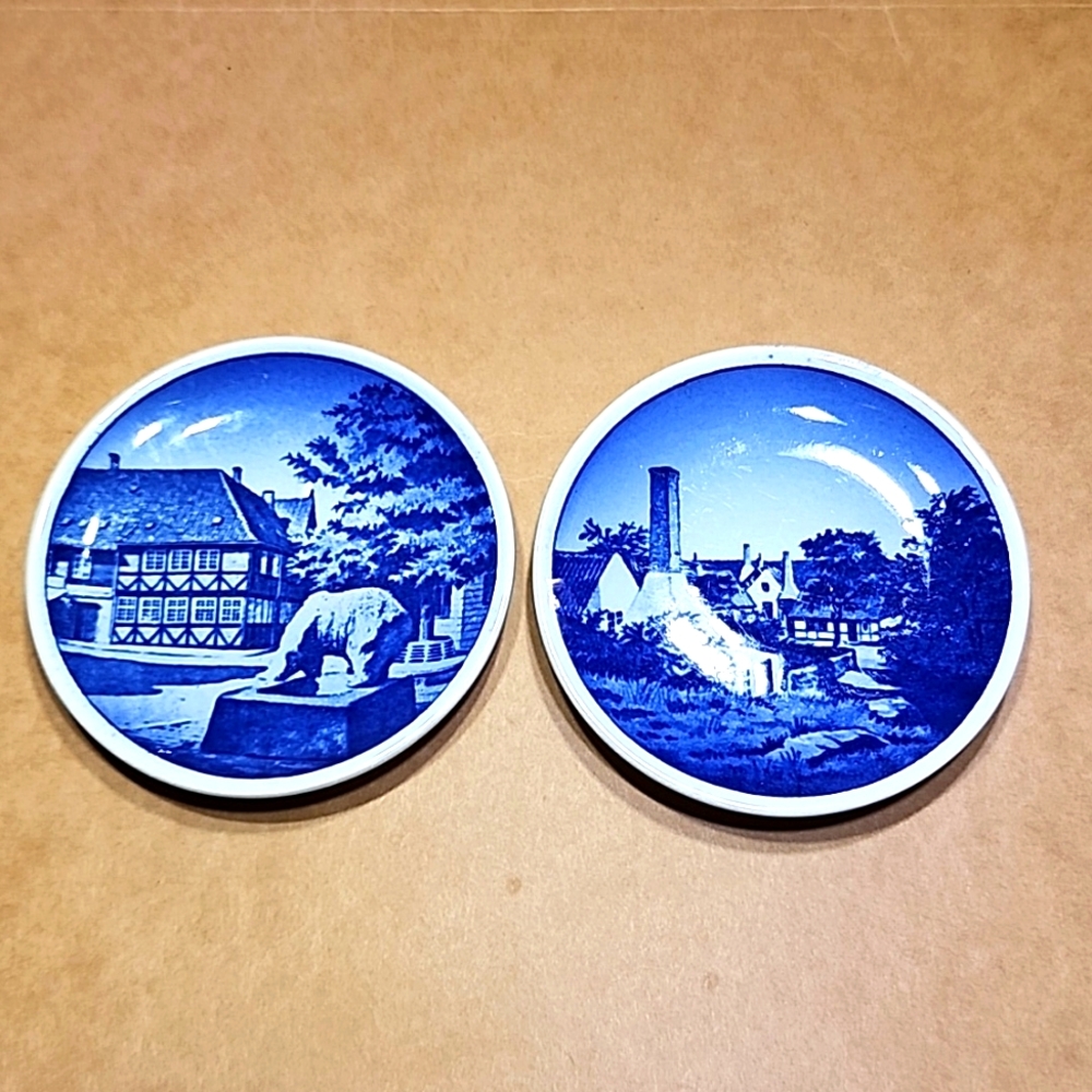Vintage set of 2 Denmark Plates #57 #59